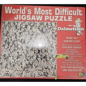 Dalmatian Puzzle, 2 In One, World's  Most Difficult Jigsaw Double Sided, Vintage